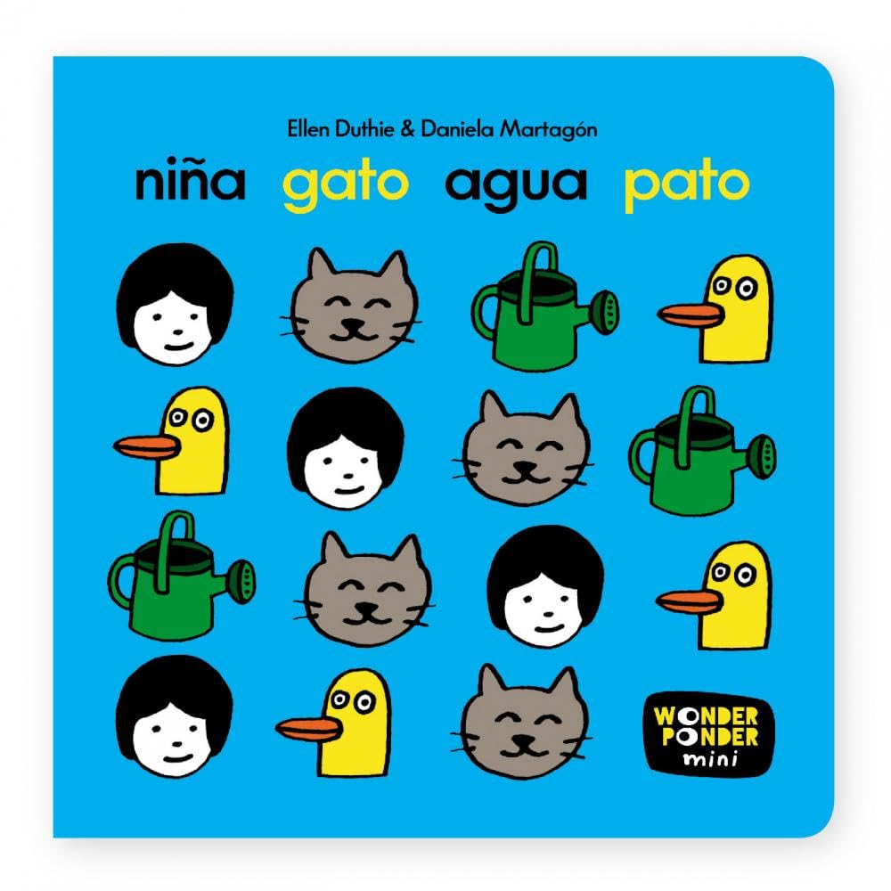 Libro: Niña, gato, agua, pato