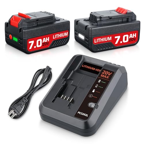 Repuesto-para-batería-Porter-Cable-de-20-V-PCC685L-de-7,0-Ah-y-compatible-con-el-cargador-combinado-Porter-Cable-de-20-V-PCC692L,-cargador-PCC685L,-PCC685LP,-PCC680L,-PCC682L,-PCC640,-herramientas-de-20-voltios.