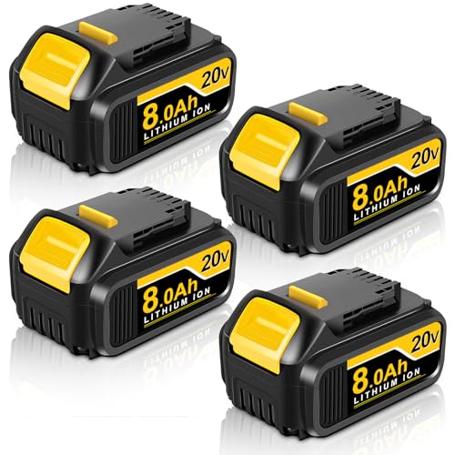 Paquete-de-4-baterías-de-8,0-Ah-y-20-V-de-repuesto-para-Dewalt-20-V-Max.-Compatible-con-baterías-Dewalt-de-20-V-de-la-serie-DCB200,-DCB203-y-DCB206,-herramientas-eléctricas-inalámbricas-con-indicador-LED-(8,0-Ah,-paquete-de-4).