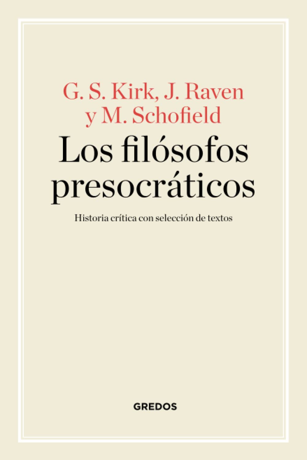 Libro: Los filósofos presocráticos (Manuales)
