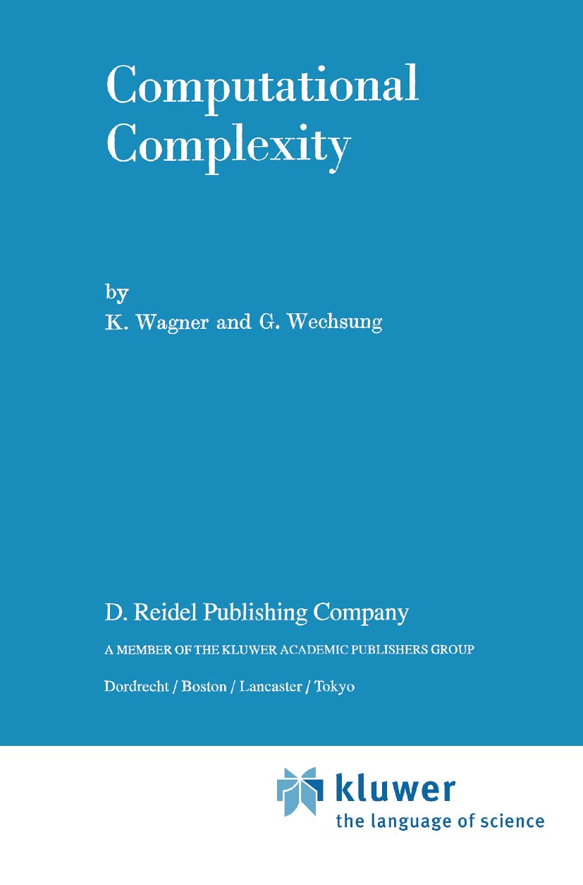 Libro: Computational Complexity (Mathematics and its Applications, 21)