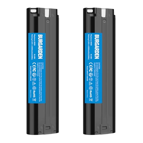 BURGARDEN---Batería-mejorada-de-Ni-MH-9000-de-4500-mAh-(paquete-de-2)-para-Makita-9,6-V-9000-9033-6095d-da391d-kr23/43-9600-6096d-9001-9002-192696-2-193890-9-632007-4