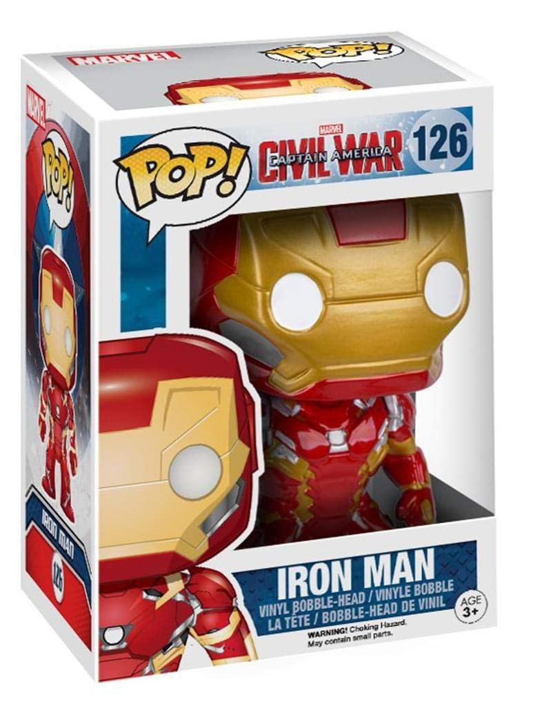 Funko POP Marvel: Captain America 3: Civil War Figura de Acción - Iron Man, Multi-Colored (7224)