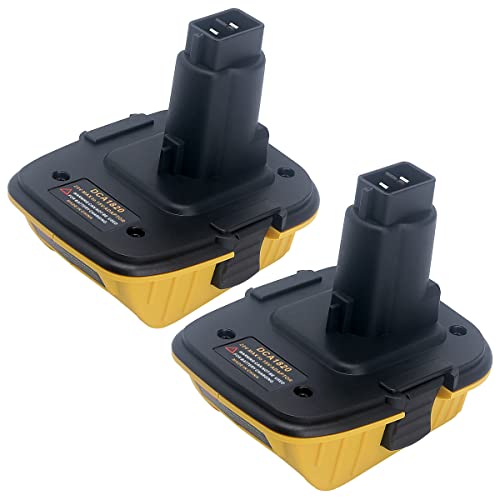 Adaptador-de-batería-Qbmel-DCA1820-de-18-V-a-20-V-(paquete-de-2)-para-baterías-de-litio-de-20-V-máx.-DCB200,-DCB203,-DCB204,-DCB205-y-DCB206-para-herramientas-de-18-V,-baterías-de-NiCad-y-NiMH-DC9096,-DW9096,-DC9098-y-DW9099