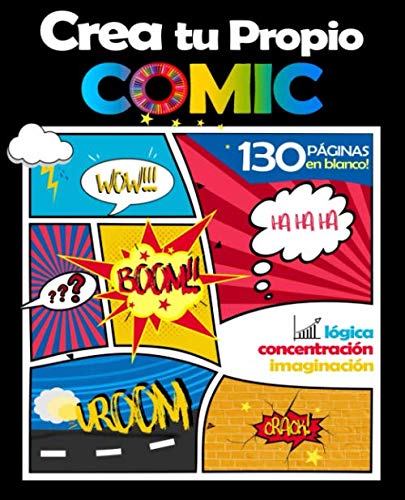 Libro: Crea Tu Propio Comic: 100 Páginas en Blanco: para Niños, Adolescentes y Adultos