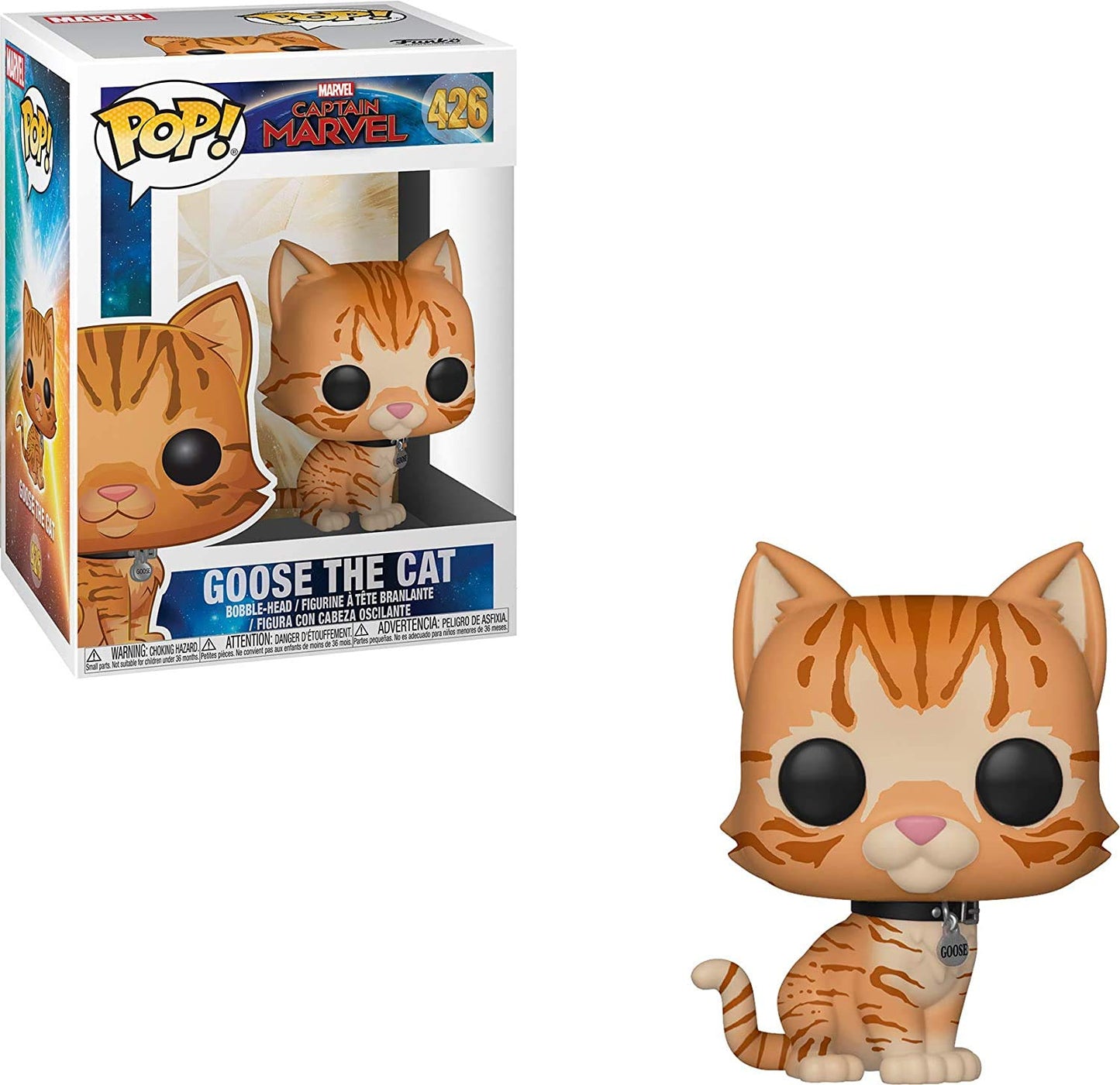 Funko Pop! Marvel: Captain Marvel - Goose The Cat Toy, Multicolor