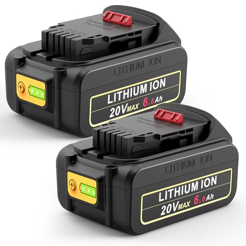 Batería-Futurebatt-de-20-V-máx.-para-herramientas-DEWALT-de-20-V-máx.,-6,0-Ah,-de-litio,-de-repuesto,-DCB206,-DCB205,-DCB204,-DCB203,-DCB201,-DCB200,-DCB181,-DCB180,-DCD,-DCF,-DCG,-DCS-Series