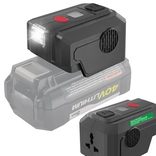Adaptador-de-batería-Ryobi-de-40-V,-generador-inversor-de-200-W,-adaptador-de-bricolaje-para-cargador-USB-Ryobi,-fuente-de-alimentación-portátil-para-inversor-de-recarga-Ryobi,-cargador-rápido-tipo-C,-luz-de-trabajo-LED,-40-V-CC-a-CA-110-V-120-V
