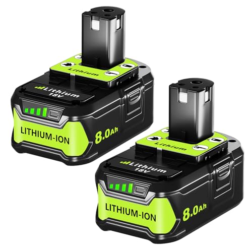 Batería-KINGTIANLE-de-8,0-Ah-y-18-V-para-Ryobi:-Reemplazo-compatible-con-la-batería-Ryobi-ONE+-de-18-V-de-iones-de-litio-P108,-P102,-P103,-P105,-P107-y-P189,-herramientas-eléctricas-inalámbricas-(paquete-de-2)