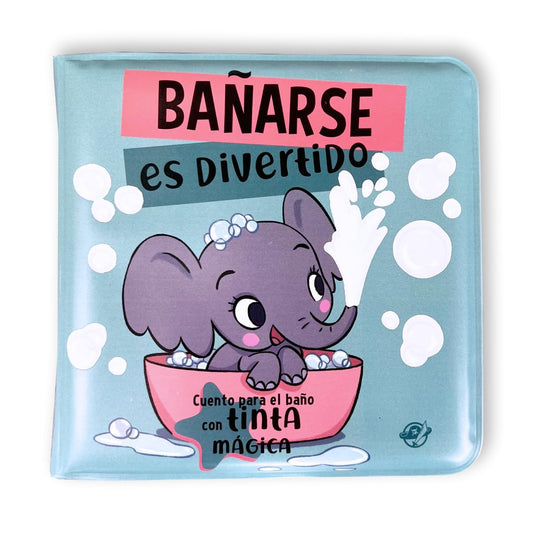 Cuentos para bebés - Bañarse es divertido: Para la bañera ¡Con tinta mágica! Interactivo para bebés entre 0 y 36 meses. ¡La tinta aparece cuando mojas los animales con agua!: 9