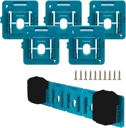Crivnhar---Paquete-de-5-soportes-de-batería-para-Makita-de-18-V,-compatible-con-BL1860,-BL1850,-BL1840-y-BL1830-(con-10-tornillos)