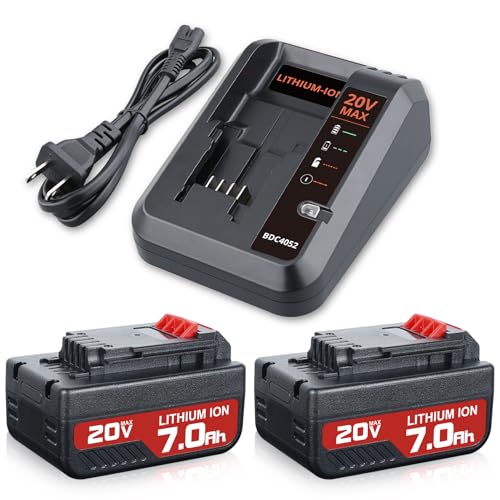 GROWFEAT---Paquete-de-2-baterías-de-7,0-Ah-para-Porter-Cable-de-20-V-+-cargador-PCC692L,-compatible-con-PCC685L,-PCC680L,-PCC682L-y-PCC685LP-para-baterías-de-iones-de-litio-de-20-V.