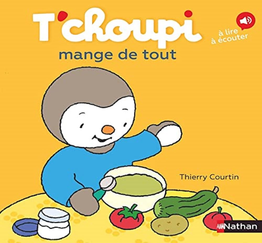 Libro: T'choupi mange de tout
