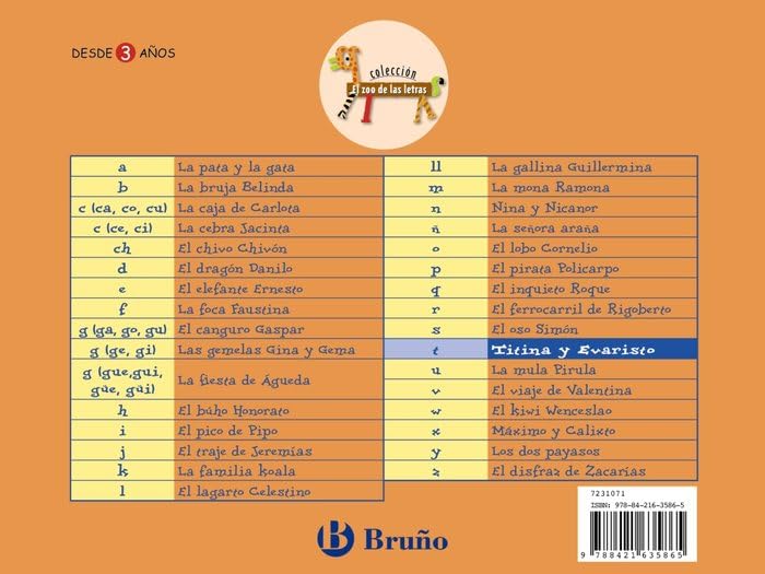 Libro: Titina y Evaristo: Juega con la t (Castellano - A PARTIR DE 3 AÑOS - LIBROS DIDÁCTICOS - El zoo de las letras)