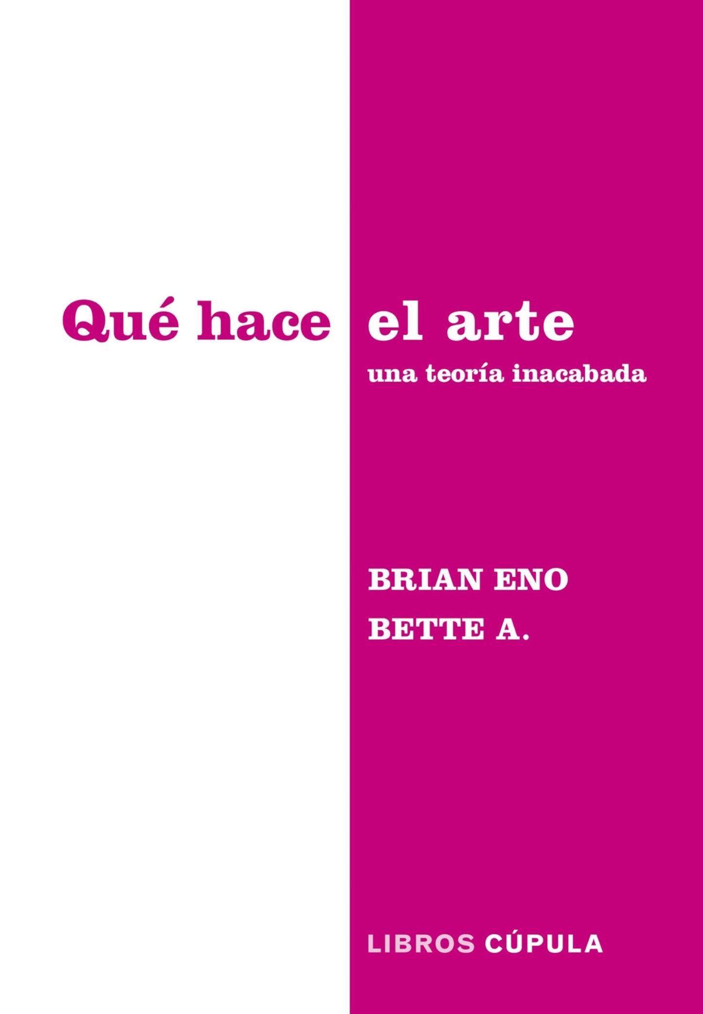 Libro: Qué hace el arte