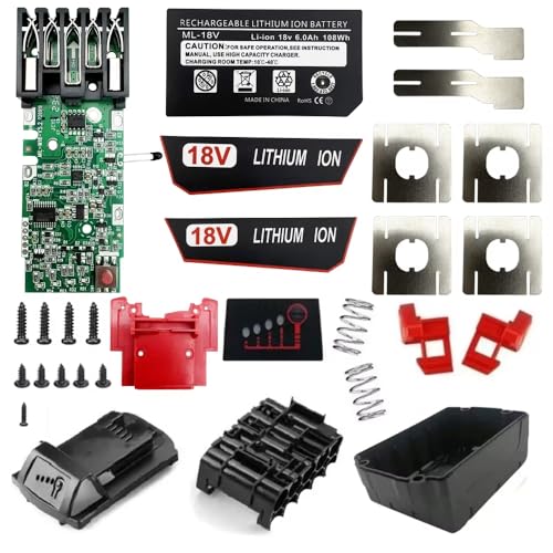 Estuche-de-repuesto-para-batería-18650-de-18-V-y-10-celdas-de-Janllenton-para-Milwaukee-M18---Kit-de-reparación-para-baterías-de-3,0-Ah,-4,0-Ah-y-5,0-Ah-(batería-no-incluida)