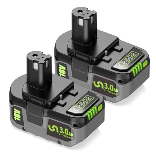 DREAMDASH---Paquete-de-2-baterías-de-repuesto-de-18-V-y-3,0-Ah-para-Ryobi-(18-V),-compatible-con-herramientas-eléctricas-inalámbricas-Ryobi-de-18-V-para-ONE+-P103,-P104,-PCL525B,-PCL515B-y-P108-(iones-de-litio)