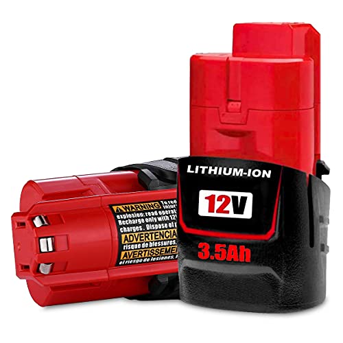 DASNITE---Paquete-de-2-baterías-de-iones-de-litio-M-12-de-3500-mAh-para-Milwaukee-M-12-(compatible-con-baterías-de-litio-de-12-V-de-Milwaukee-48-11-2420,-48-11-2430,-48-11-2440,-48-11-2460-y-48-11-2412)