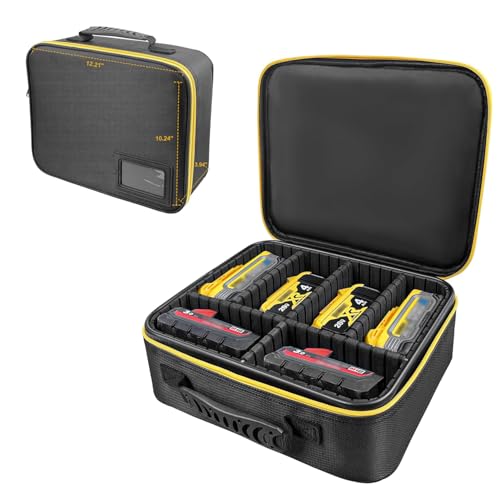 Estuche-rígido-extragrande-para-herramientas-de-batería,-compatible-con-baterías-y-cargadores-Dewalt/Milwaukee/Makita-de-20-V/60-V/12-V/18-V.-Bolsa-de-almacenamiento-portátil-para-herramientas-eléctricas-con-divisores-ajustables-para-organizar-accesorios.