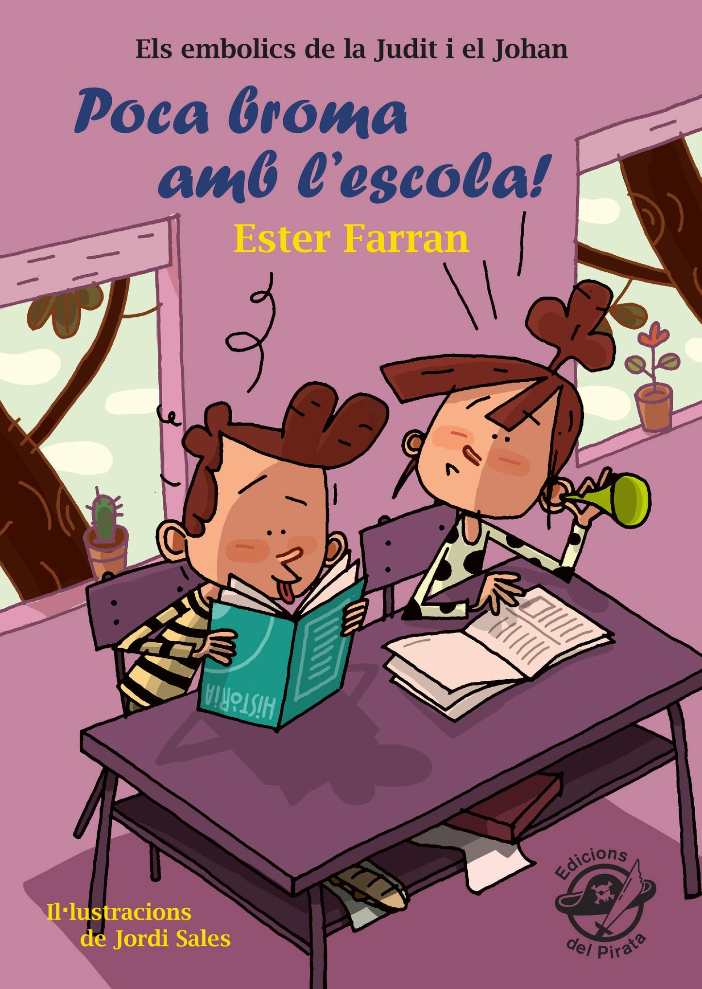 Libro: Poca broma amb l'escola!: Llibre infantil en català d'humor 8-10 anys: 3 (Els embolics de la Judit i el Johan)
