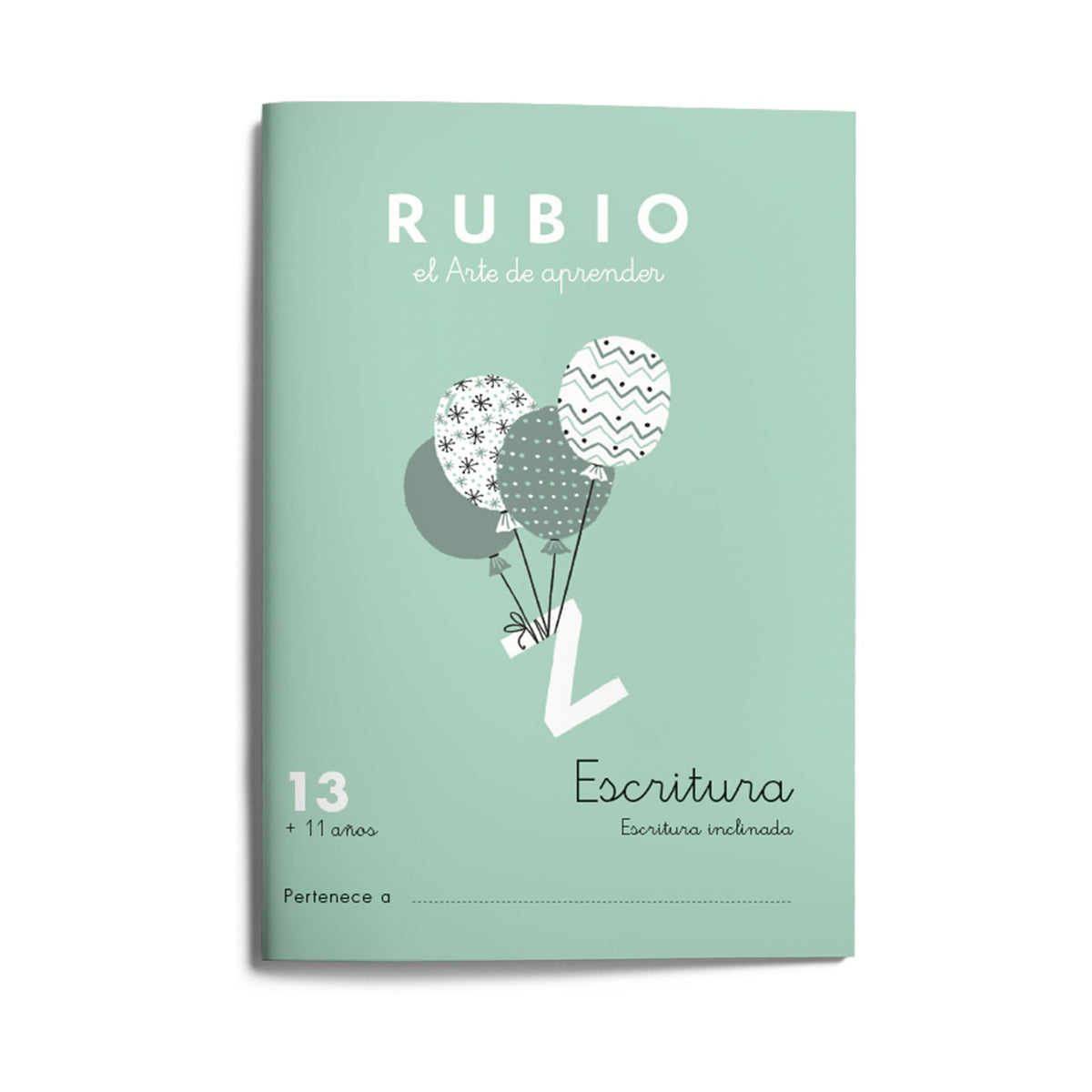 13 Escritura RUBIO | Cuderno para trabajar la inclinada | +11 años