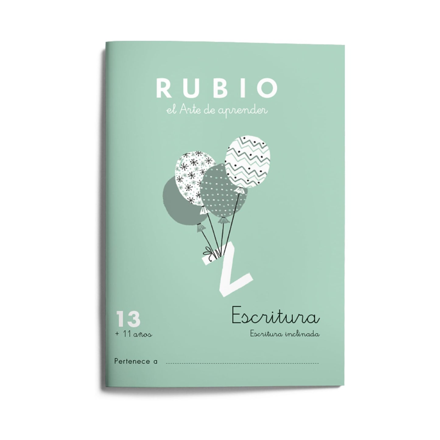 13 Escritura RUBIO | Cuderno para trabajar la inclinada | +11 años