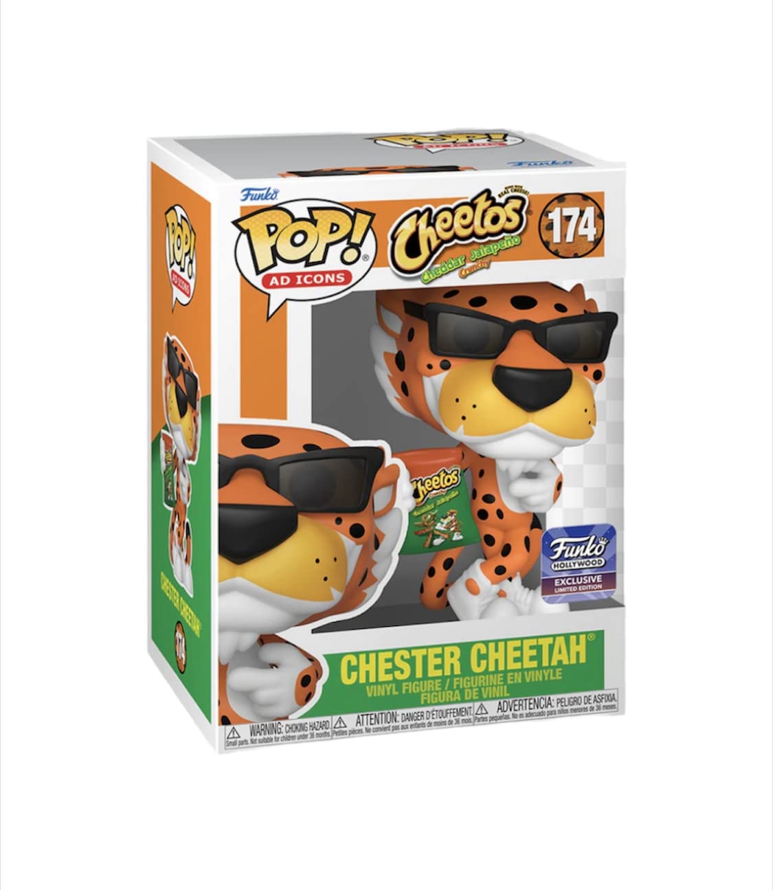 FUNKO Chester Cheetah Cheddar Jalapeno Cheetos Hollywood Exclusivo Figura de Vinilo
