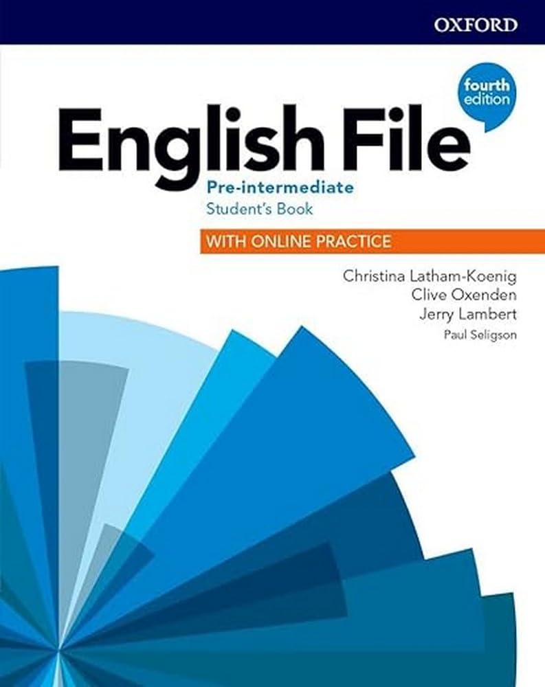Libro: English file 4th edition pre-intermediate; student's book with online practice