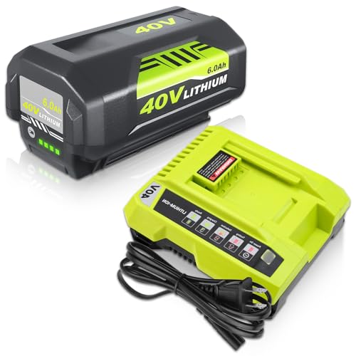 Kit-de-batería-de-repuesto-OP4026-de-6.0-Ah-+-cargador-OP401-para-batería-Ryobi-de-40-V-y-cargador-combinado-OP40602-OP40501-OP40401-OP4030.-Compatible-con-baterías-Ryobi-de-40-V-y-herramientas-eléctricas-inalámbricas-(verde).