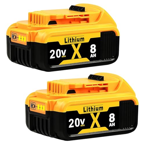 JAUKIST-Reemplazo-de-batería-para-Dewalt-20V-Max:-8.0Ah-Reemplazo-de-batería-compatible-con-herramientas-eléctricas-inalámbricas-Dewalt-20V-DCB200-DCB206-DCB207-DCB206-DCB203-DCB204-Paquete-de-2