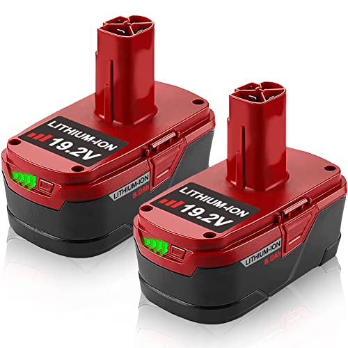 Batería-de-litio-VANTTECH-mejorada-de-19,2-V-y-6,0-Ah-(paquete-de-2)-para-herramientas-inalámbricas-Craftsman-DieHard-XCP-de-19,2-V-(3130211004,-130279005,-11375,-11045,-1323903,-315.115410,-315.11485-y-315.PP2011)