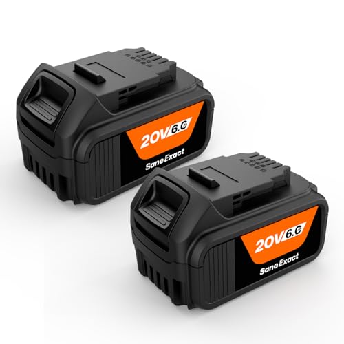 Batería-de-repuesto-SaneExact-de-20-V-y-6-Ah-para-baterías-Dewalt-20-V-Max,-compatible-con-el-cargador-original-y-las-herramientas-eléctricas-inalámbricas-DCB206-de-las-series-DCD/DCF/DCG/DCS-(2-unidades)