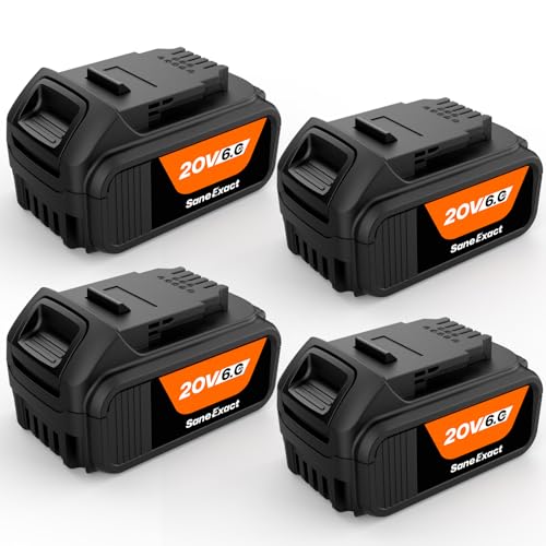 Batería-de-repuesto-SaneExact-de-20-V-y-6-Ah-para-baterías-Dewalt-20-V-Max,-compatible-con-el-cargador-original-y-las-herramientas-eléctricas-inalámbricas-DCB206-de-las-series-DCD/DCF/DCG/DCS-(paquete-de-4)