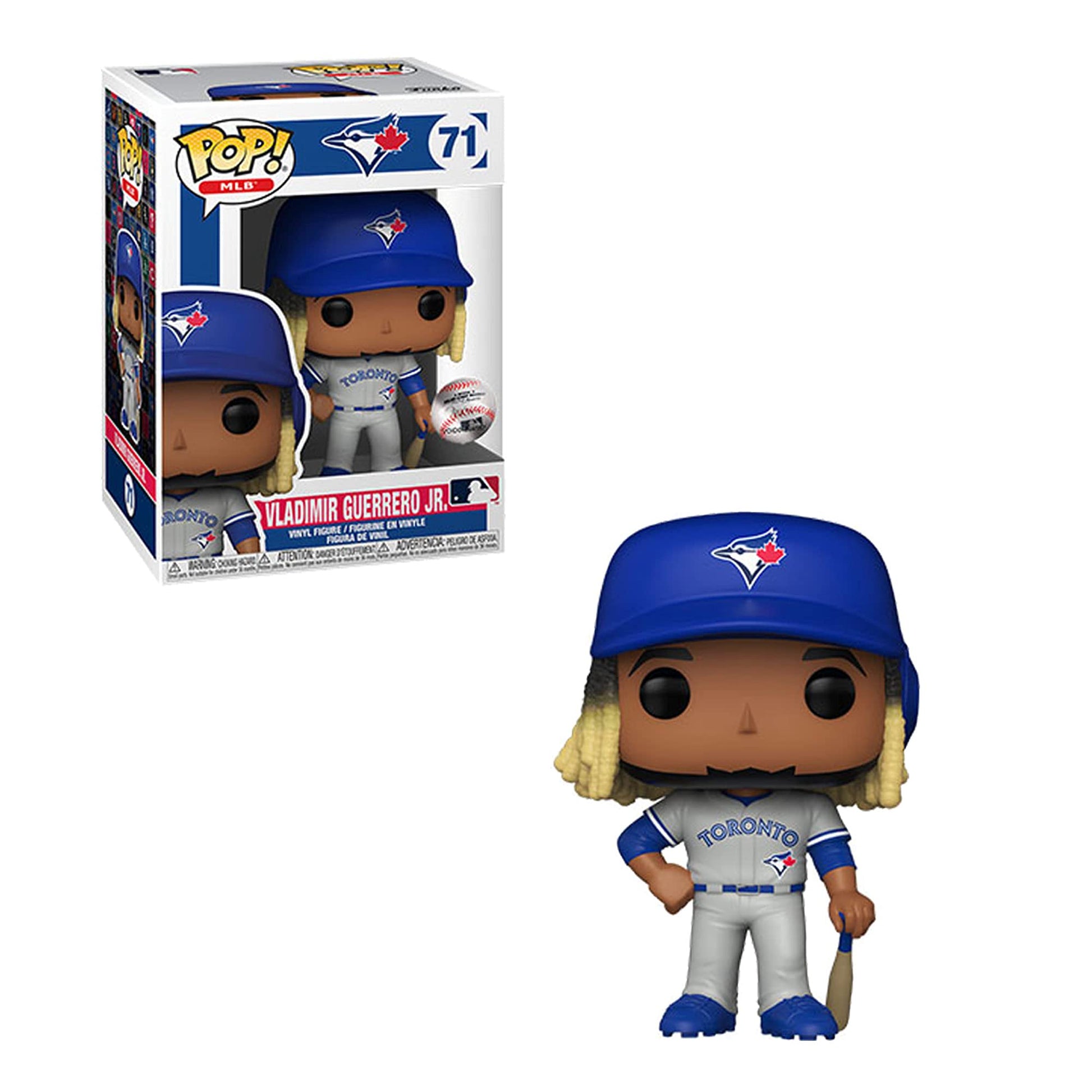 Funko Pop! MLB: Blue Jays - Vladimir Guerrero Jr. (Road Uniform) Vinyl Collectible Figura