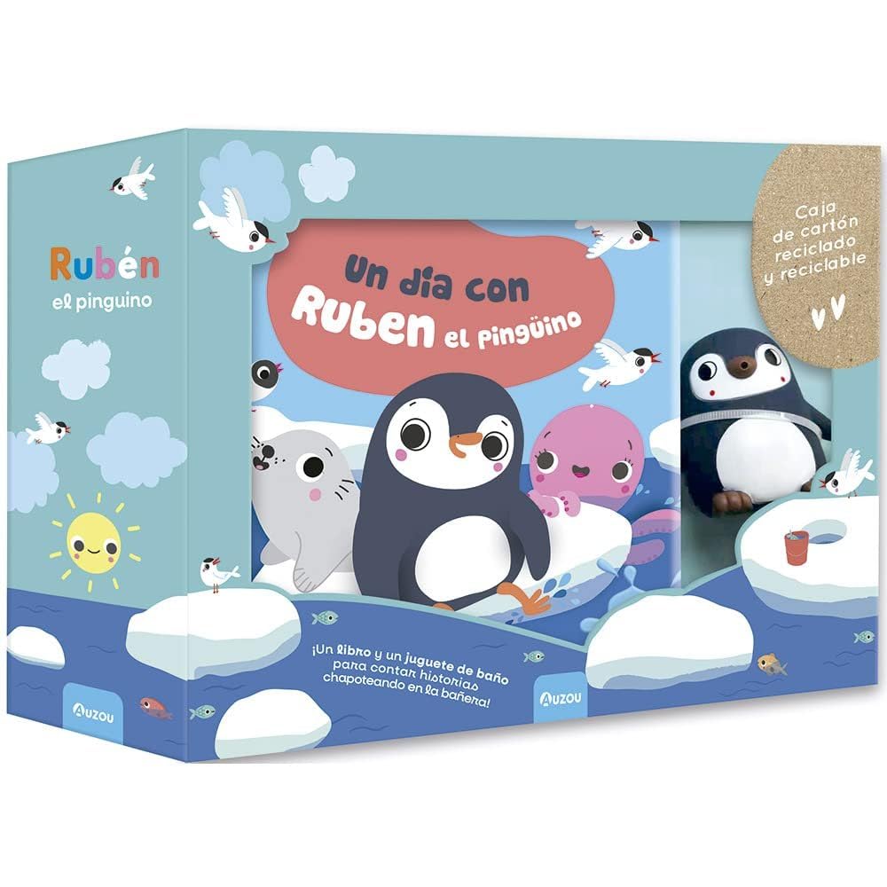 Libro de baño. Un día con Rubén el pingüino