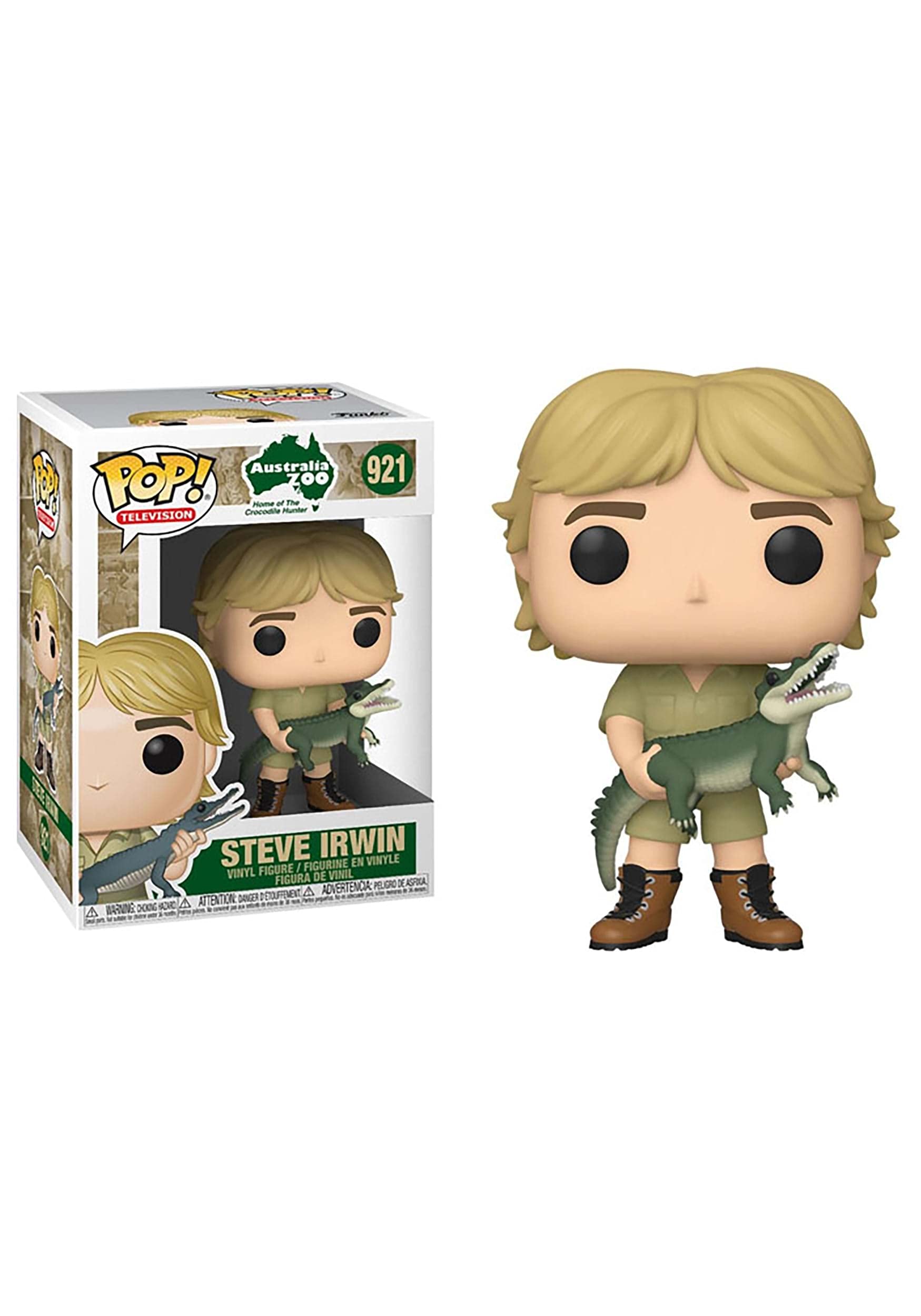 Funko Pop! TV: Crocodile Hunter - Steve Irwin Figura de Vinilo (Styles May Vary)