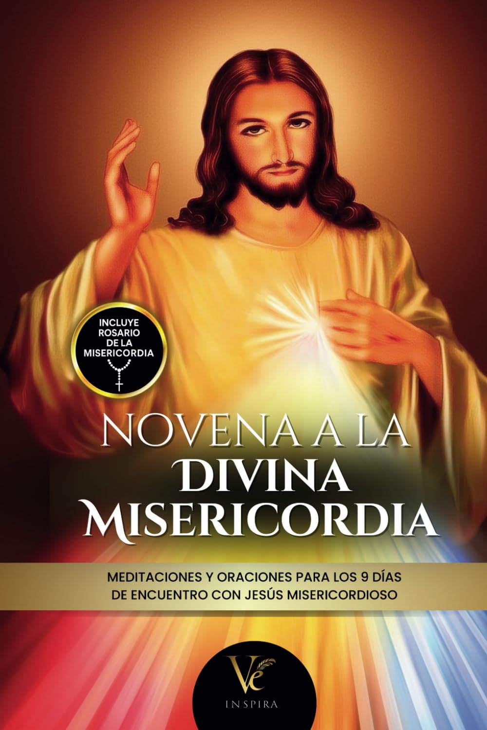 Libro: Novena de la Divina Misericordia: Oraciones, Meditaciones y Promesas de Jesús Misericordioso + Rosario de la Misericordia y Bellas imágenes de Jesús en todo el libro