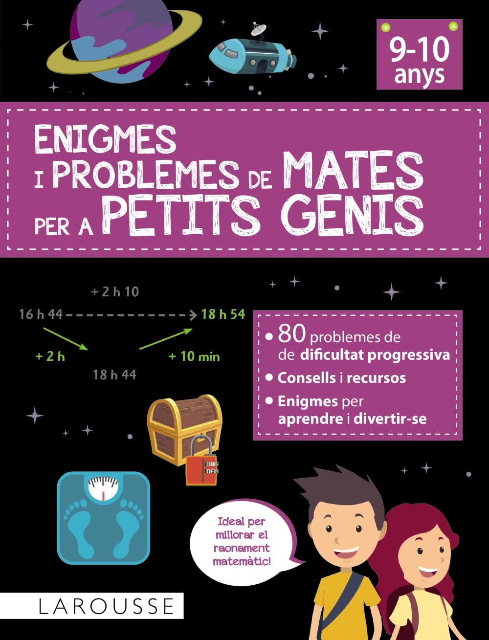 Libro: Enigmes i problemes de mates per a petits genis (9-10 anys) (LAROUSSE - Infantil / Juvenil - Catalán - A partir de 8 años)