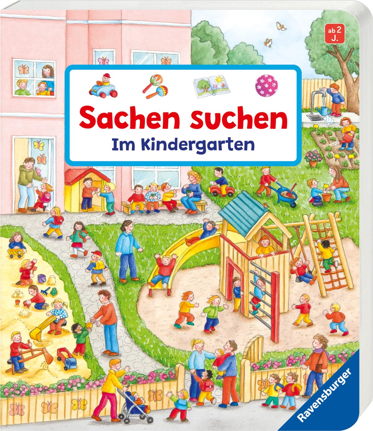 Libro: Sachen suchen: Im Kindergarten