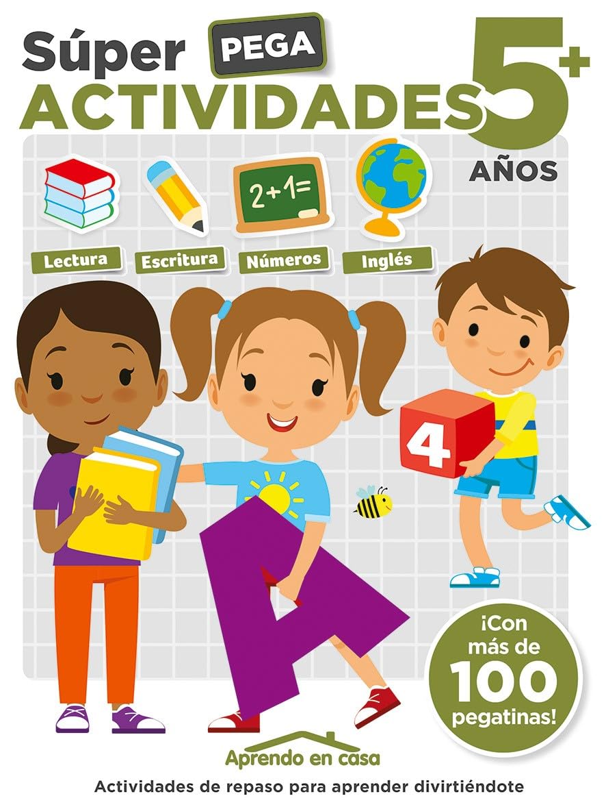 Libro: APRENDO EN CASA SÚPER PEGA ACTIVIDADES 5+