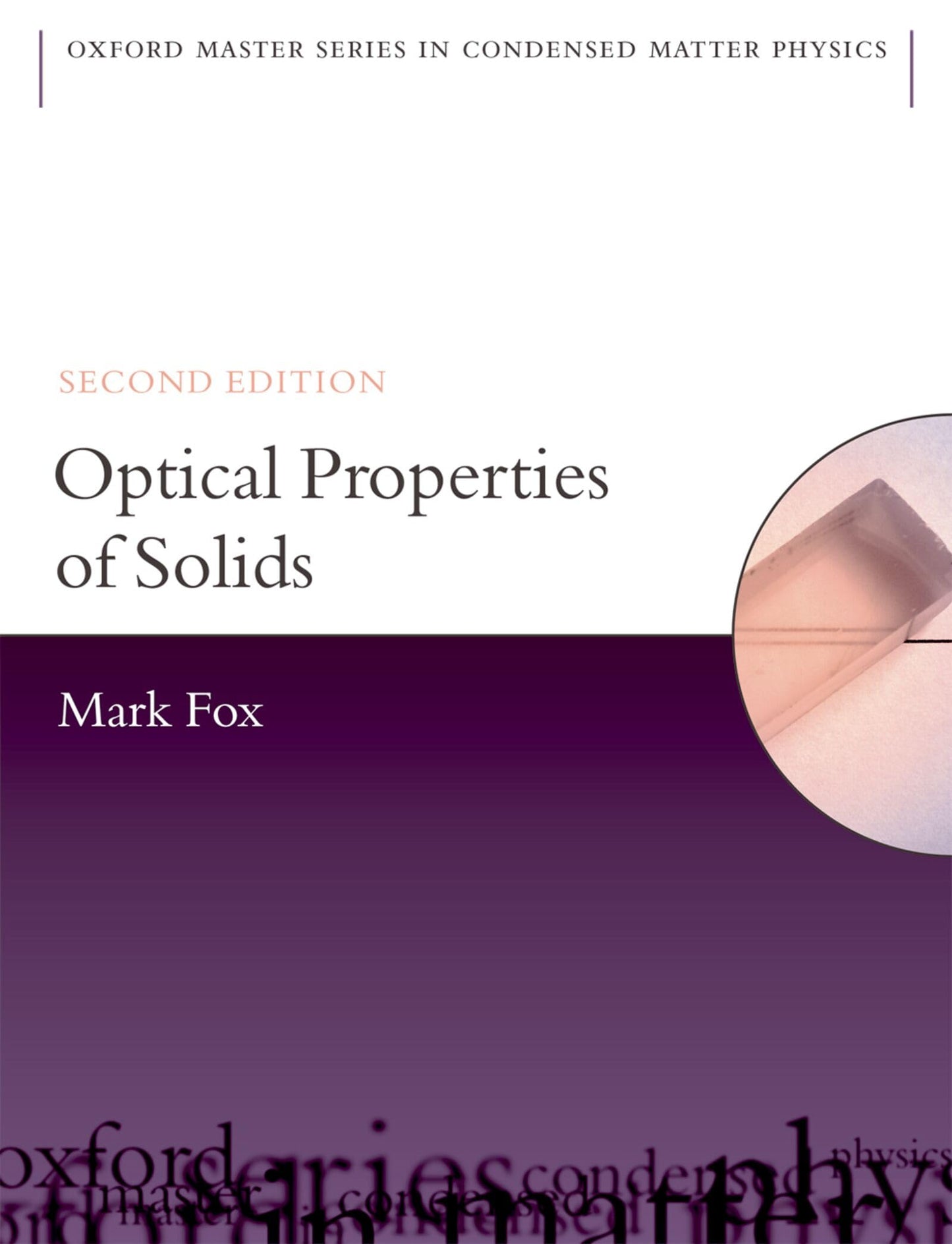 Libro: Optical Properties of Solids: 2ND EDITION: 3 (Oxford Master Series in Physics)