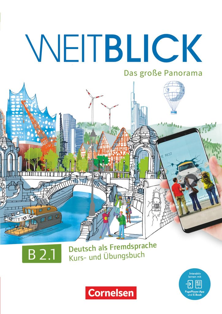 Libro: Weitblick B2.1. Libro de curso y ejercicios: Kurs- und Ubungsbuch B2 Band 1 mit PagePlayer-App inkl Audios, Vid