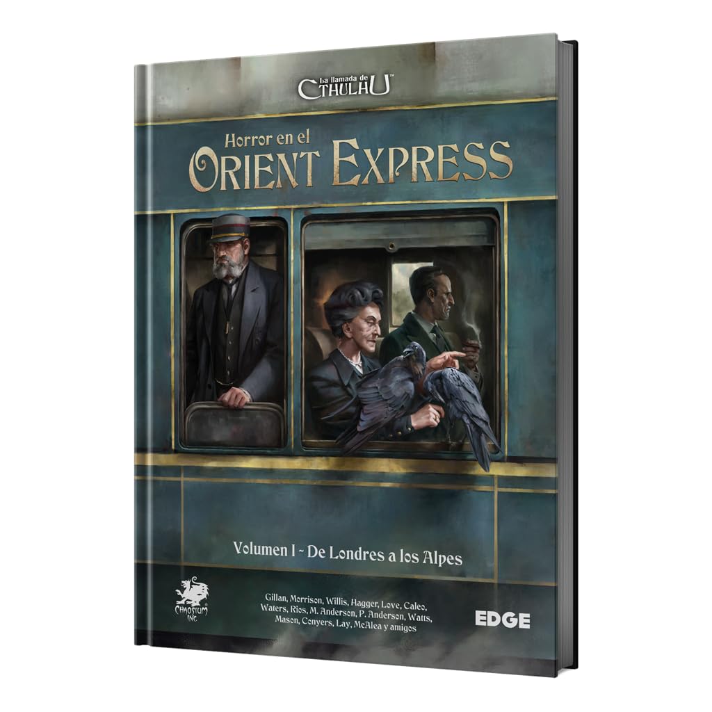Libro: Edge Studio Horror en el Orient Express Volumen 1, Juego de Rol, A Partir de 12 Años, De 2 a 6 Jugadores, 30-120 Minutos por Partida, Español