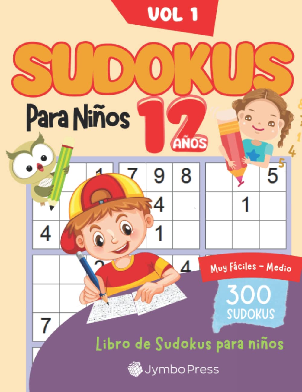 Libro: Sudokus para Niños 12 Años: Nivel Muy Fácil a Medio