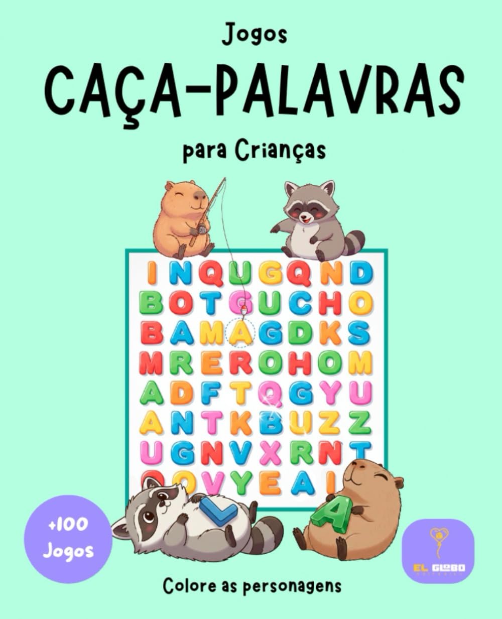 Libro: Caça-Palavras para Crianças de 5 a 10 Anos: Livro de Jogos Educativos e Atividades: 100+ Puzzles de Sopa de Letras em Português para Aprender, Brincar ... Caça palavras infantil (Portuguese Edition)