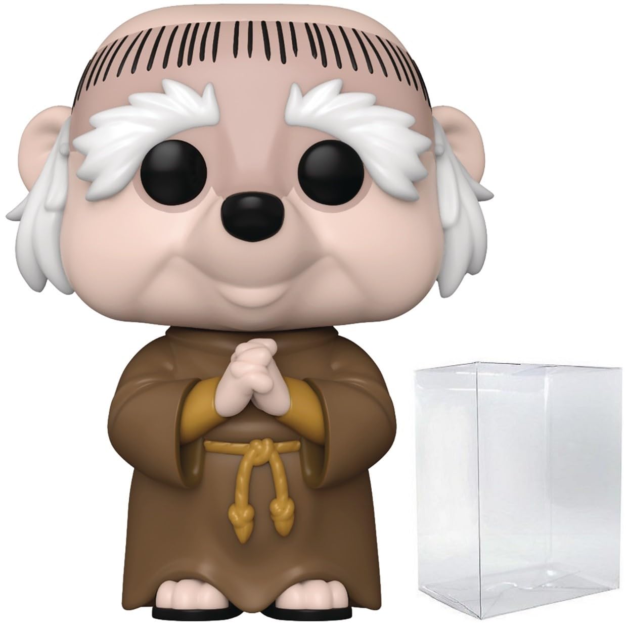 Funko Pop: POP Disney: Robin Hood - Friar Tuck Funko Figura de Vinilo (Bundled with Compatible Box Protector Case), Multicolored, 3.75 Pulgadas