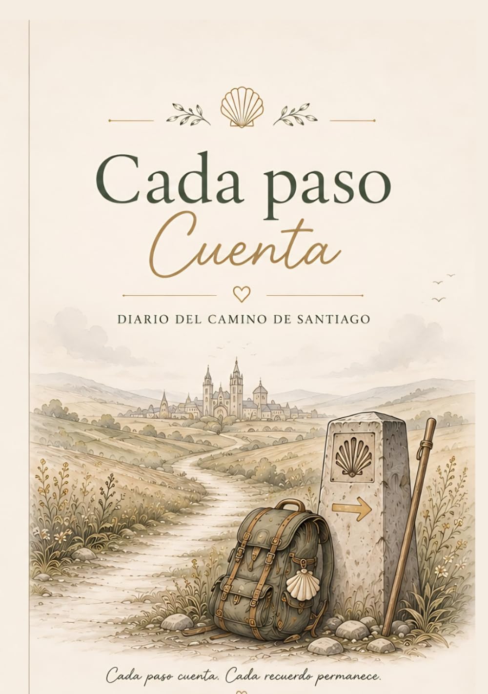 Libro: Cada paso Cuenta, Diario del Camino de Santiago: Bitácora personal del Camino de Santiago: Guía de etapas, momentos especiales, gente del camino y registro de vivencias paso a paso. (Spanish Edition)