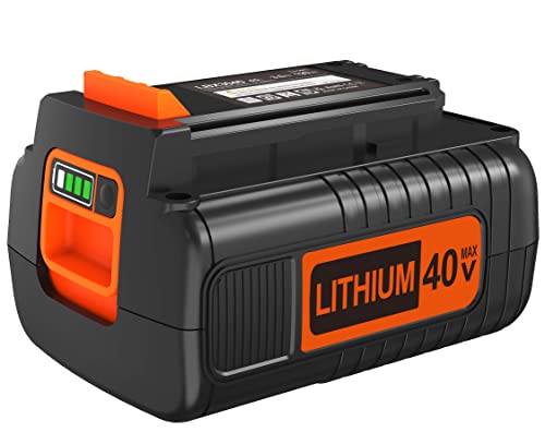 Batería-de-repuesto-de-40-V-máx.,-3,0-Ah,-para-Black+Decker-de-iones-de-litio-(40-V,-LBX2040,-LST136,-LBXR2036,-LBXR36,-LHT2436,-LCS1240,-LBX1540,-LBX36,-LSWV36,-LST540,-LST136W)
