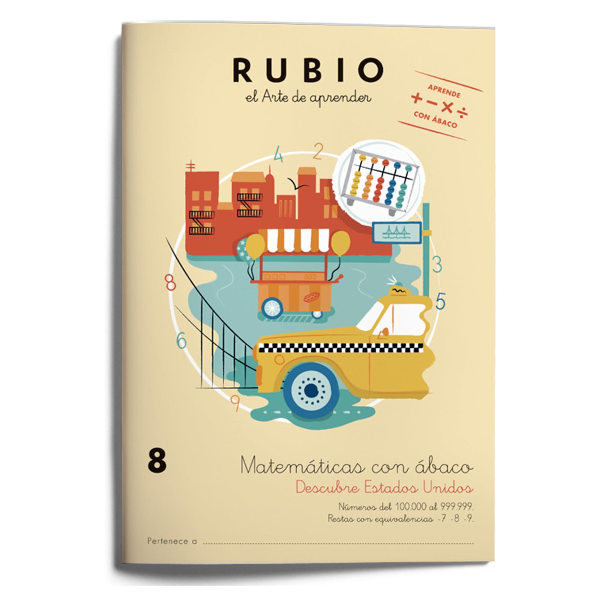Libro: Matemáticas con ábaco 8. Descubre Estados Unidos