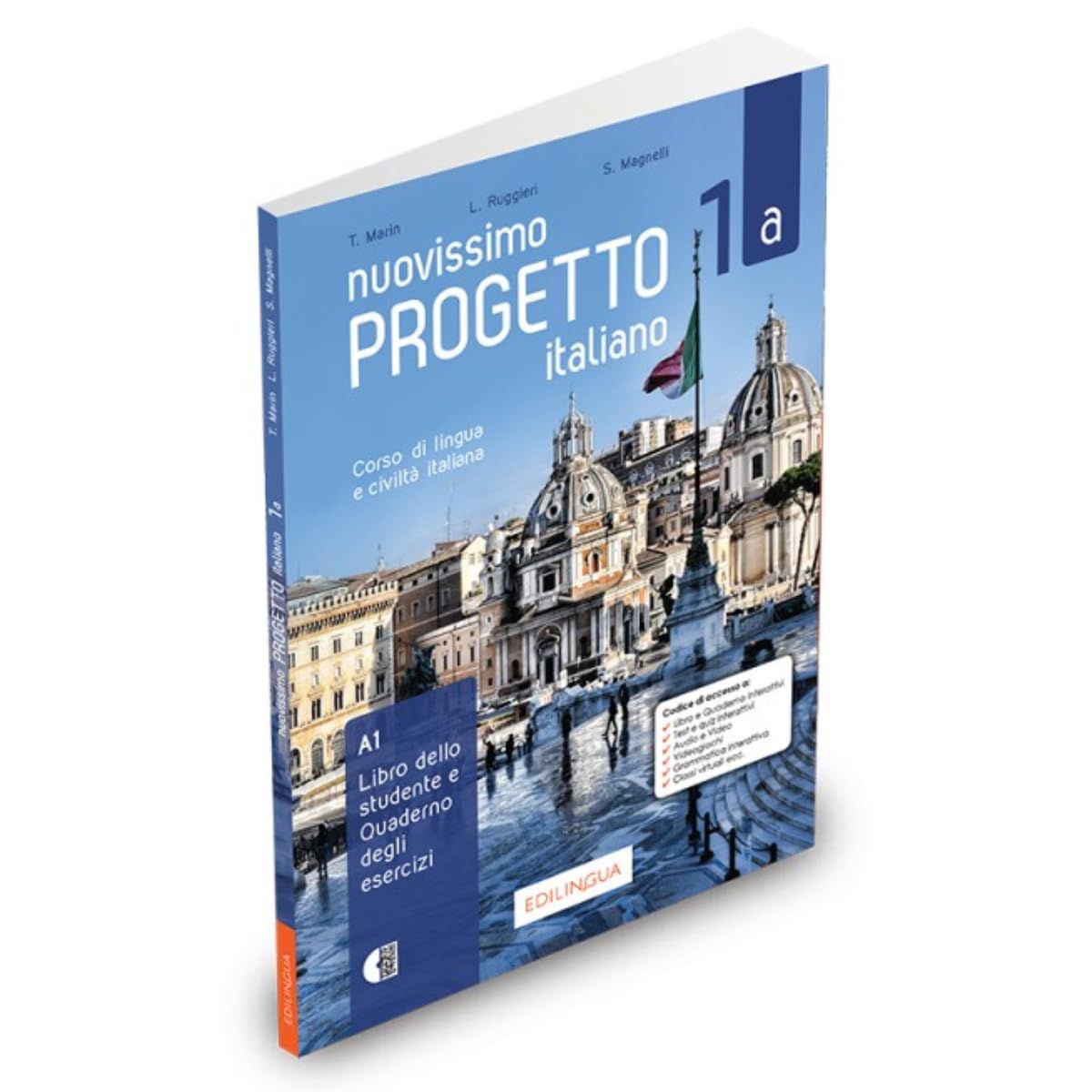 Libro: Nuovissimo progetto italiano 1a-corso e civiltà italiana-stutende + quaderno degli esercizi+dvd+cd (Italian Edition)